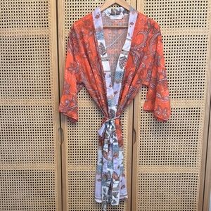 Boutique Paisley Kimono Robe